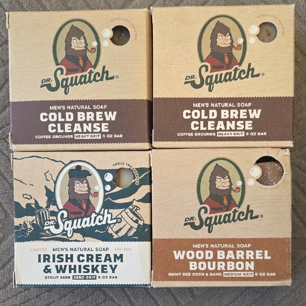 Dr. Squatch Men's Natural Soap Set Of 4